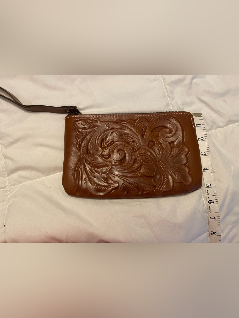 Patricia Nash Cassini Wristlet Clutch Brown